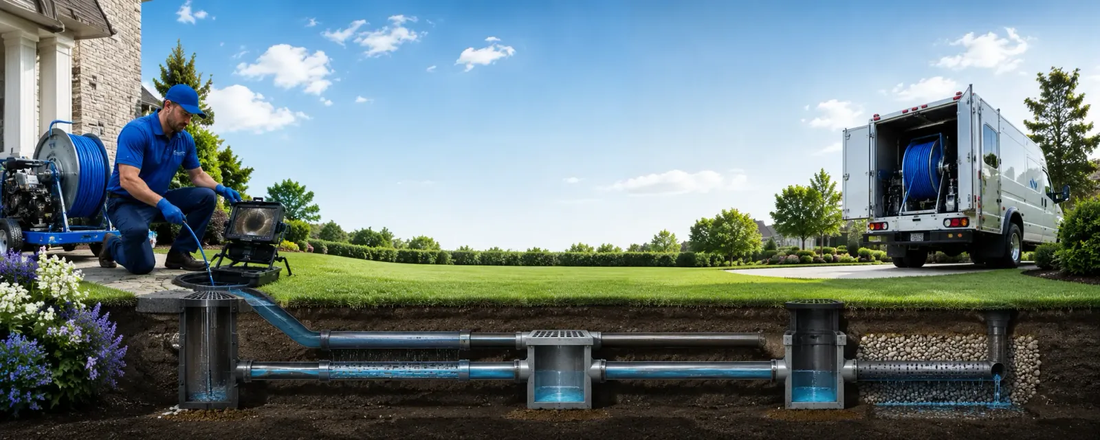 Outdoor drain cleaning information for Twin Brooks, SD